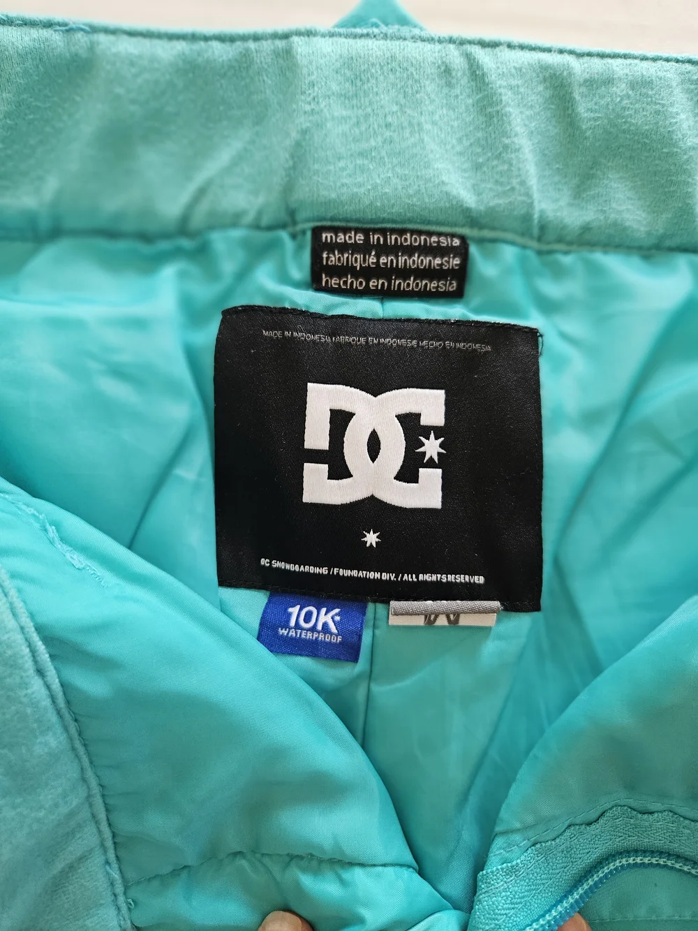 DC Nonchalant Women's Snowboard Pants Teal 10K Waterproof Size Medium